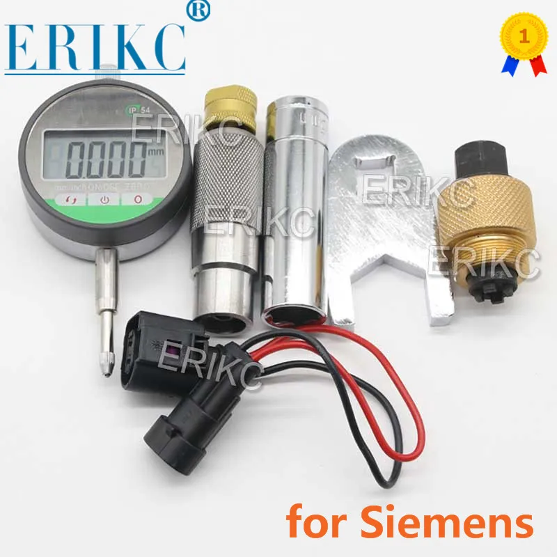 

for Siemens VDO Piezo Diesel CR Injector Armature Lift Test Measuring Tool B61 B60 Gaskets Shims Adjusting Washer E1023613 ERIKC