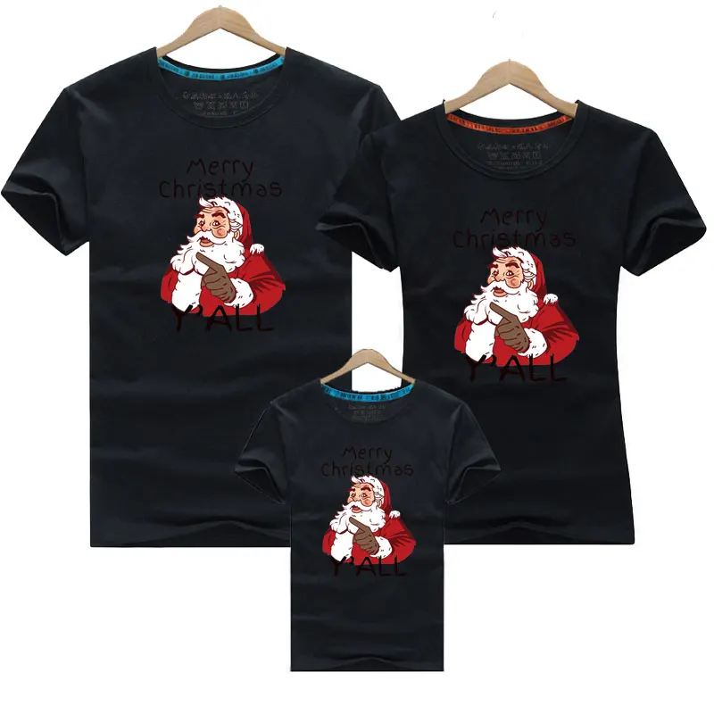 

Family Top Family Matching Clothes Cotton Father Son Clothes Short Sleeve Mom Girl Family Matching Shirts 10 Colors