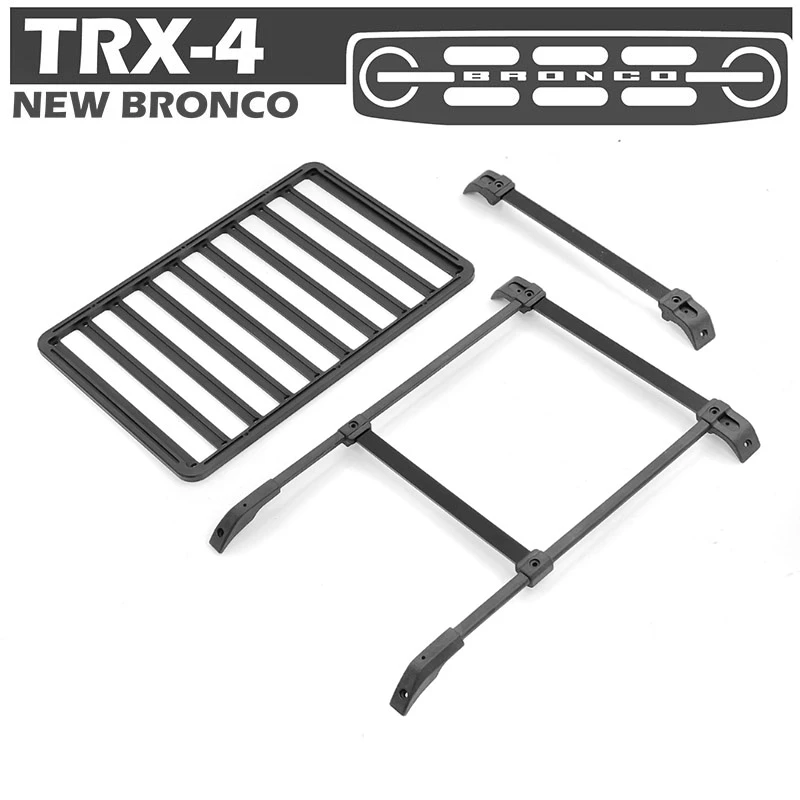 Araba kabuk portbagaj + kurulum kaydırağı 1/10 kaya paletli araba modeli TRX-4 yeni BRONCO vücut + kurulum kaydırağı