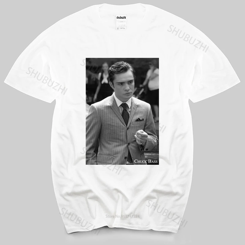 Хлопковая белая футболка унисекс с изображением Чака баса Сплетницы Эда Westwick