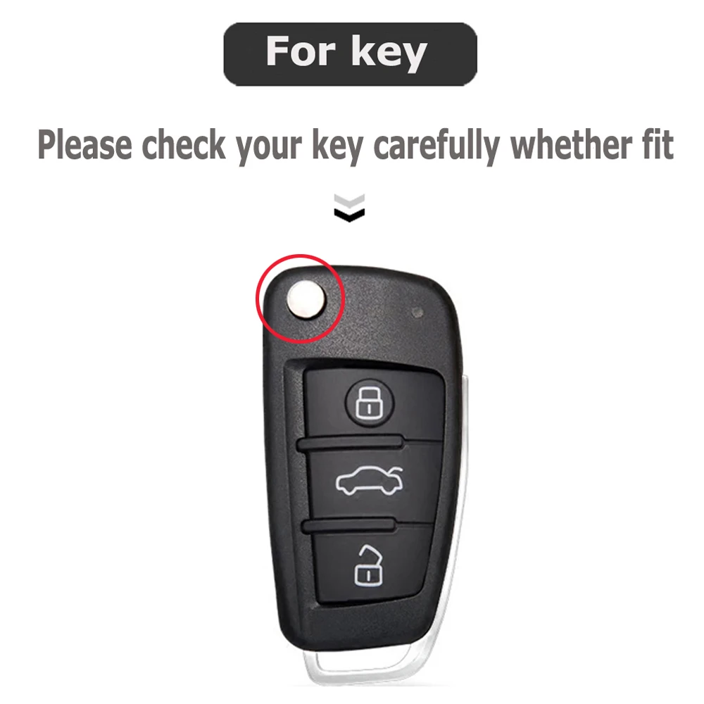 

Auto Car Styling ABS Key Case For Audi A1 A3 A4 A5 Q7 A6 C5 C6 Car Holder Shell Remote Cover Car-Styling Keychain