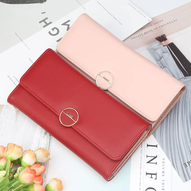 Женский Длинный кошелек с надписью Ms.|Женские кошельки| |