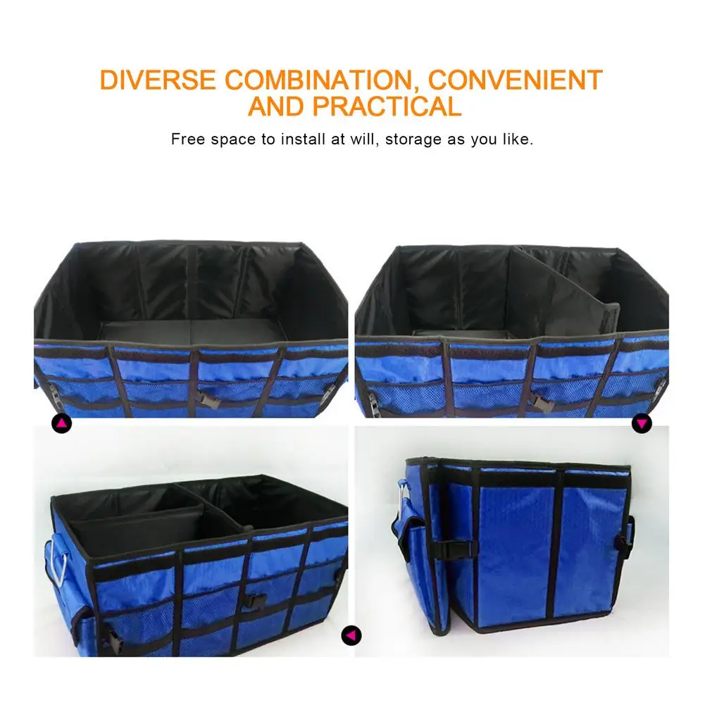 Pаспродажа Складной автомобильный ящик для хранения, органайзер для заднего сиденья автомобиля, багажник, сумка для хранения, автомобильный Органайзе...