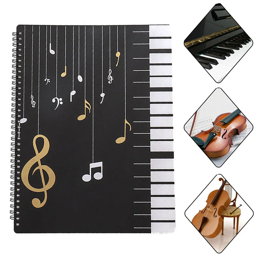 

20pages Home Documents Storage Office Paino Music Sheet Folder Multifunction Score Paper File Holder Students Study A4 Beginners