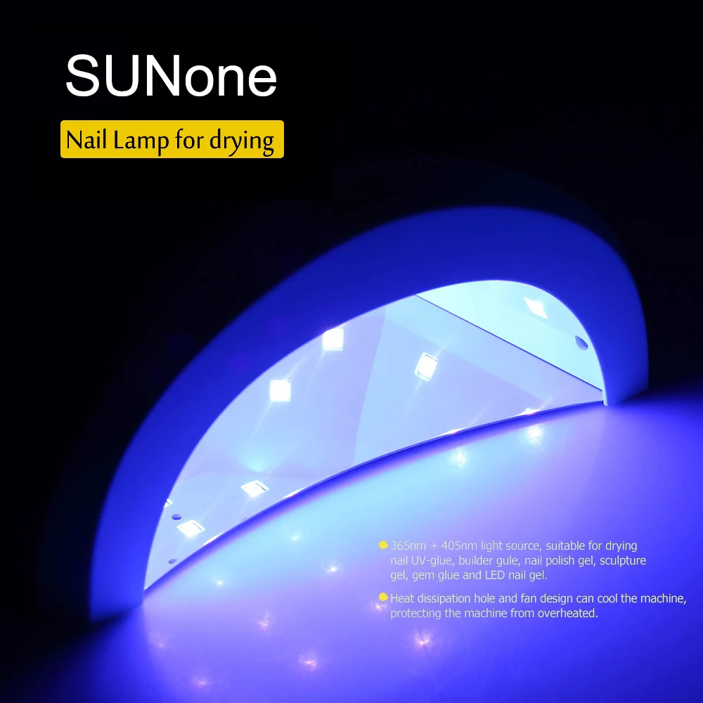 Лампа для ногтей 48 Вт SUNONE, профессиональный светодиодный УФ-светильник для ногтей, Сушилка для ногтей, УФ-лампа для ногтей, гель для ногтей, отверждения