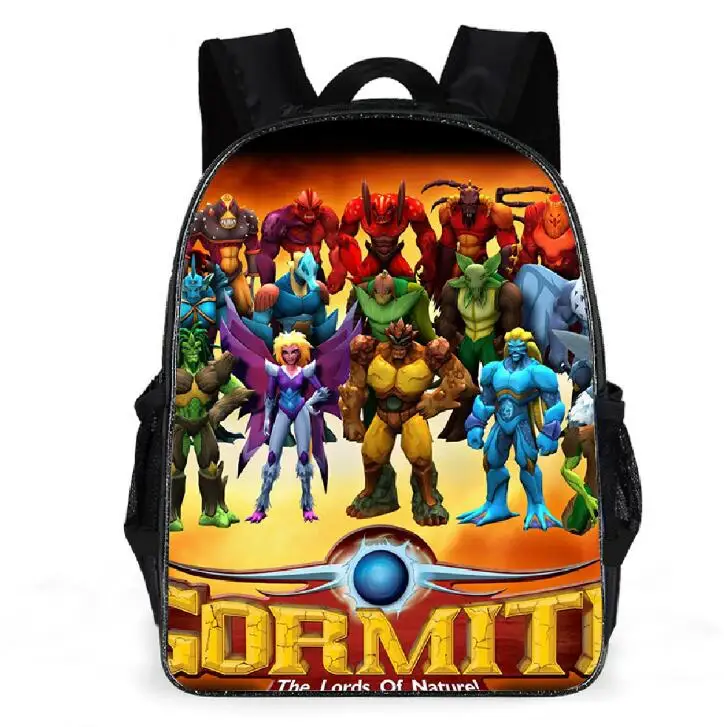 Игры Gormiti дети мультфильм 3D школьные сумки мальчики девочки начальной школы