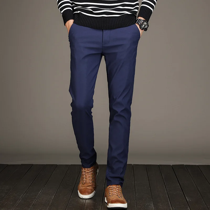 Pants Male Hombre 2020 New MOOWNUC Pencil Fashion Autumn Men's Trousers Casual Solid Brand Long Plus Size Business Slim | Мужская