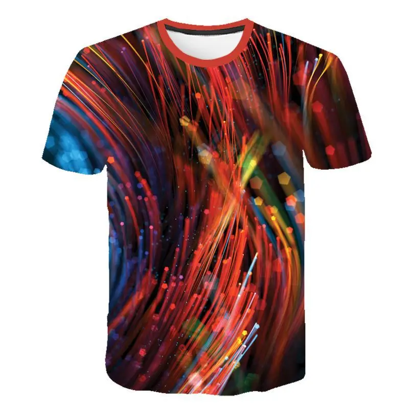 Мужская и женская футболка на весну лето технологичные модные футболки с 3D