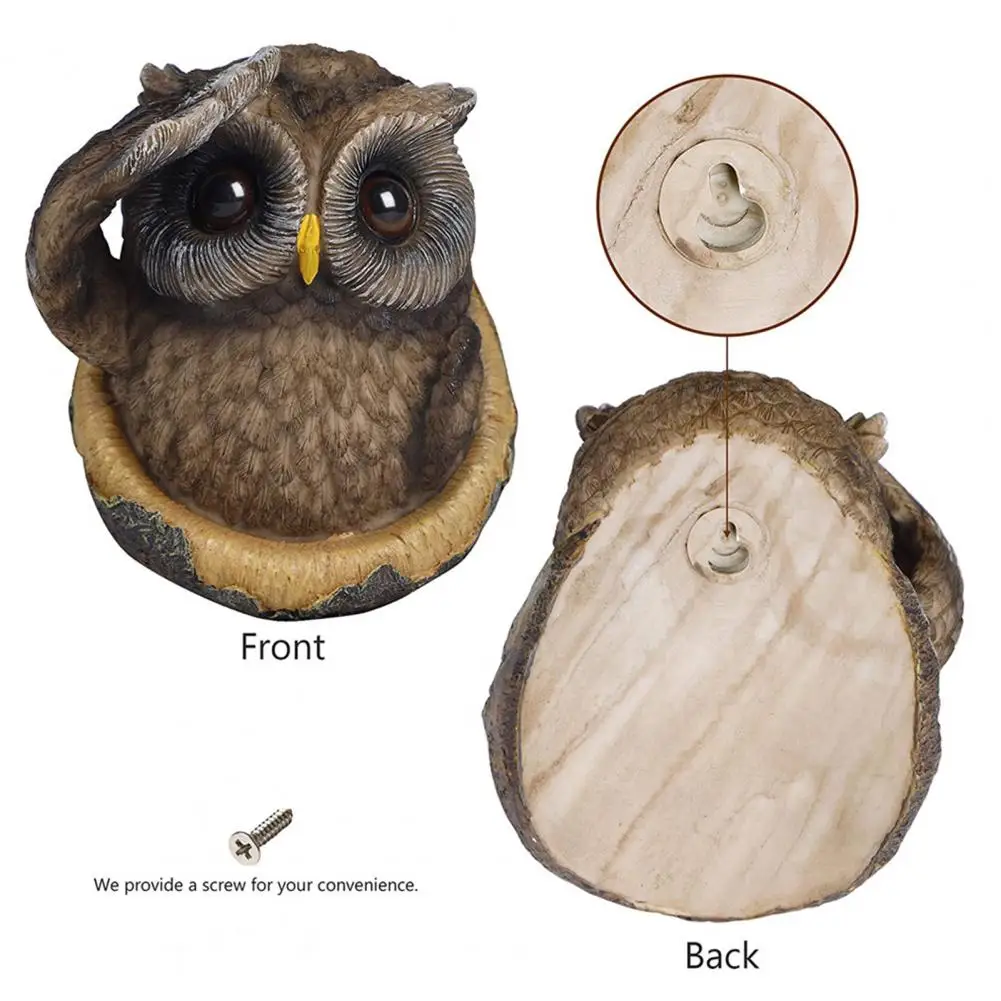 

Peeping Owl Ornament Creative Vivid High Quality Cute Peeping Owl Ornament for Outdoor Decoration Easter Decor