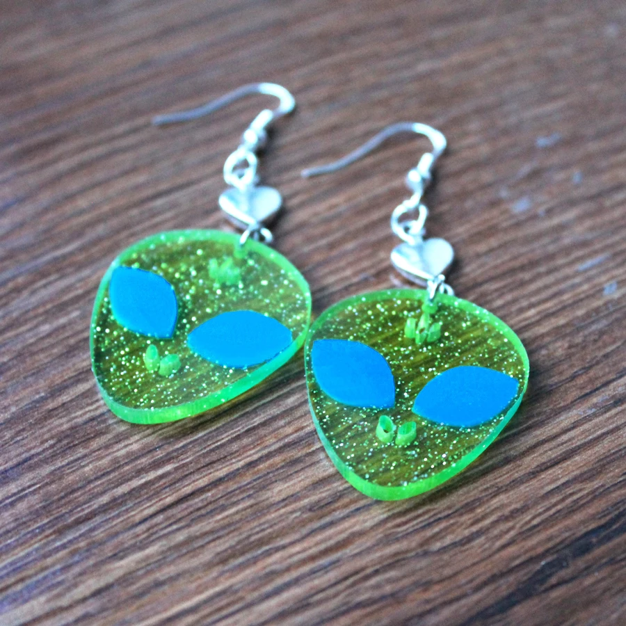 Внедорожная манжета для ушей Светящаяся в темноте серьга-блюдце-клипса ЖЕНЩИНА