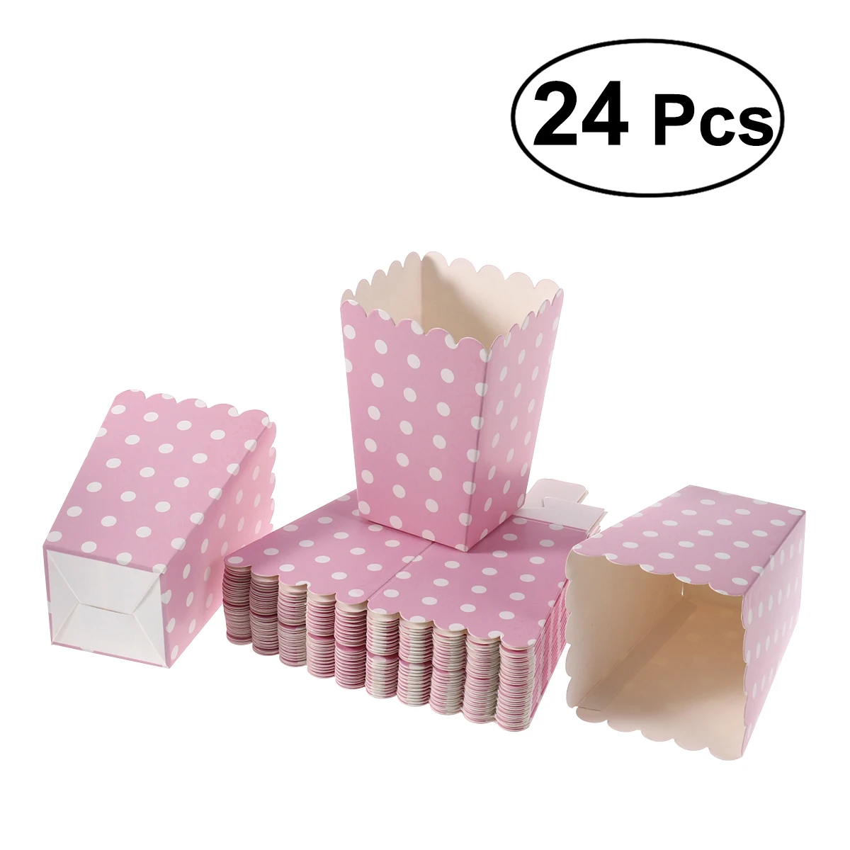 24 шт. ведро для попкорна вечерние свадебные сувениры бумажные коробки держатель