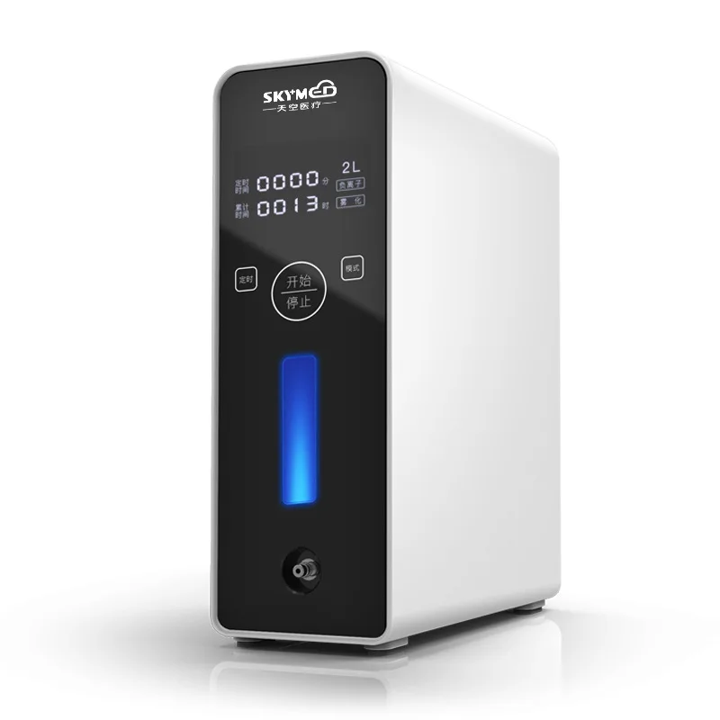 

220/110/12V LCD Remote Control Timing Oxygen Concentrator Generator 1-2L/min Home Portable Air Purifier High Purity Oxygen