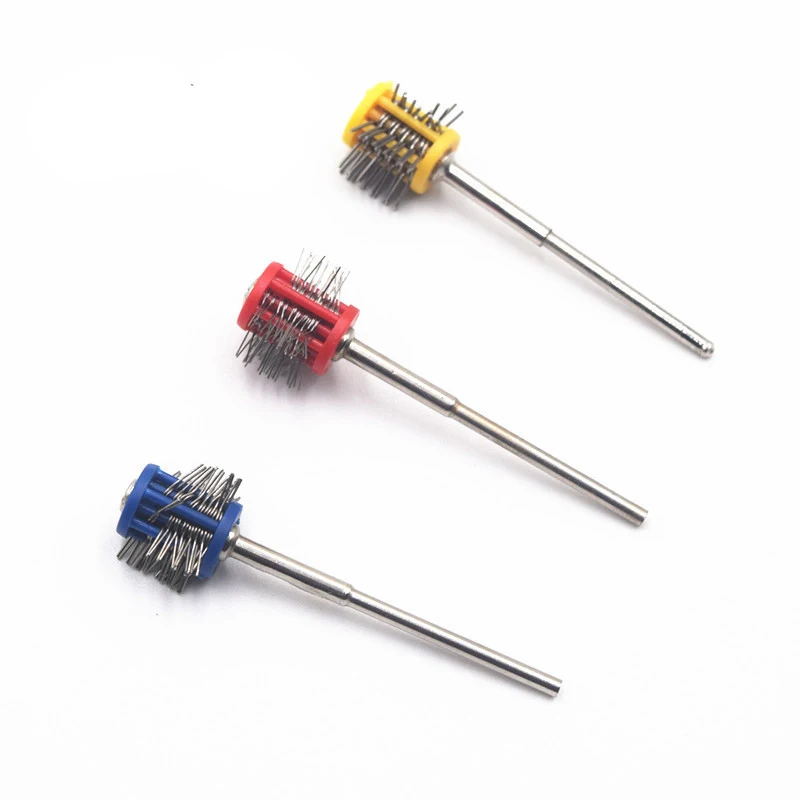 

1PC Wire Dia 0.2/0.3/0.45mm Grit Mounted Matt Wire Brush Maximat Pro-Texturning Brushes Jewelry Tools with 2.35mm shank