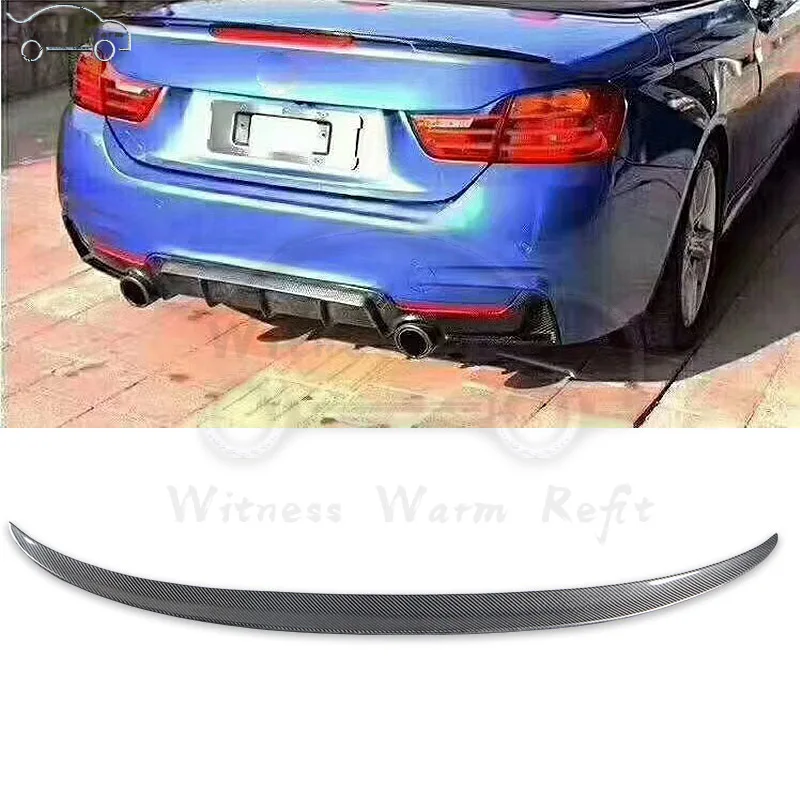 Для BMW F33 КАБРИОЛЕТ 2 двери углеродного волокна задний спойлер крыло 420i 428i