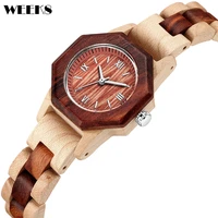 natural wood watch for women real solid wooden band quartz wristwatch lady watches dropshipping clock female relogio feminino