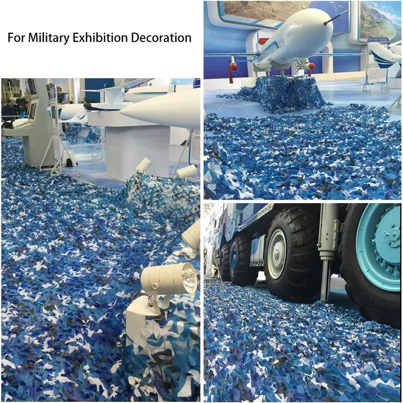 2 м * 4 морская синяя камуфляжная сетка украшение для автомобиля уличный пляжный