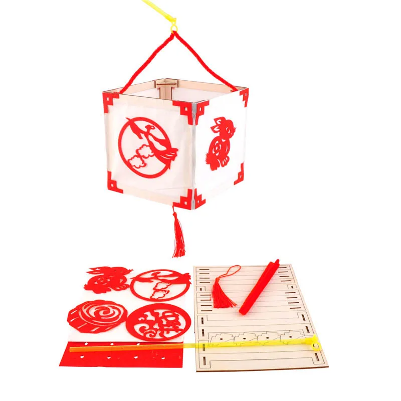 Mid-Autumn Festival Handmade Diy Gift Lantern Making Material Package Palace Hand Lamp Chinese Paper Wedding Party | Дом и сад