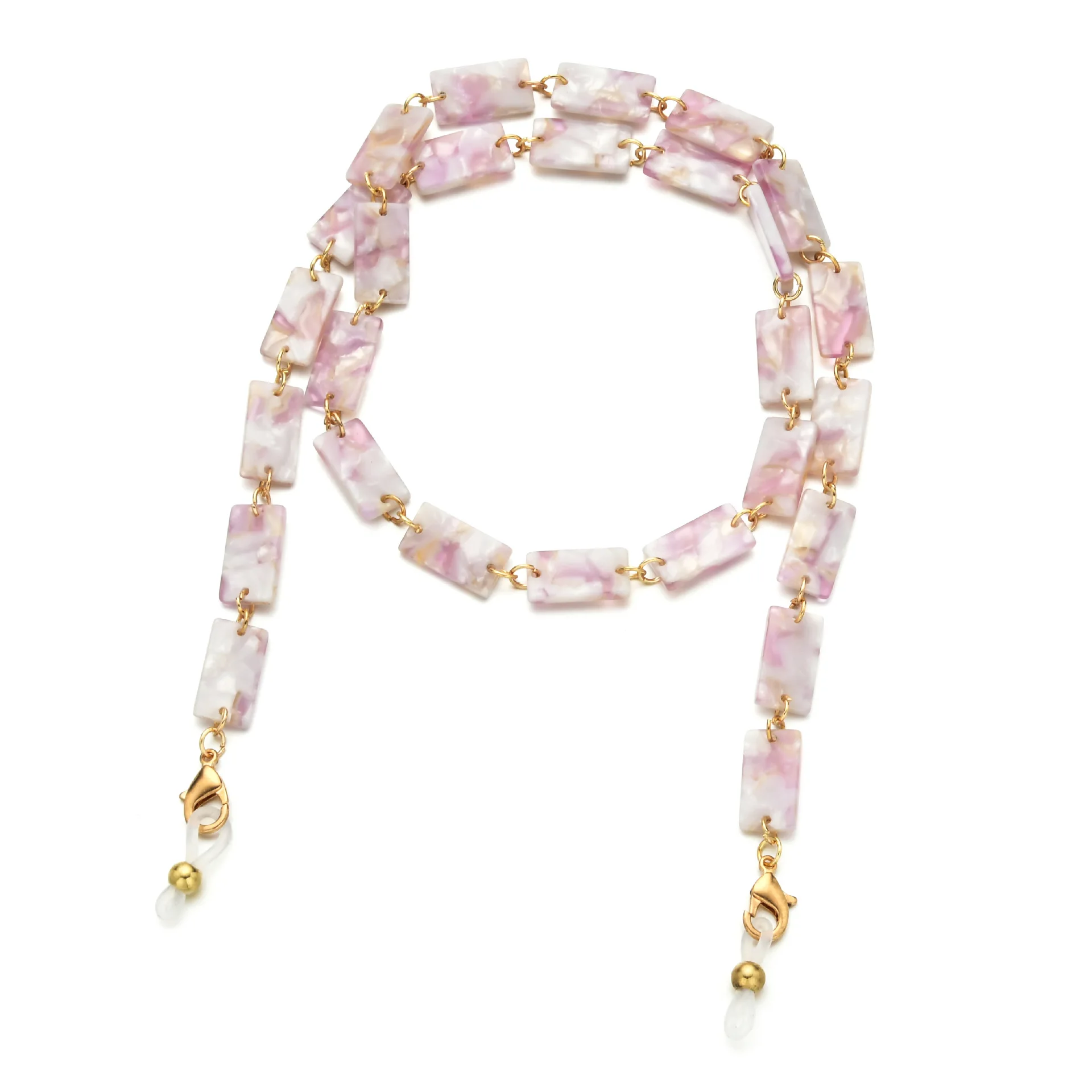 

2 Pcs / Set Resin Glasses Chain Retro Acrylic Mask Chain Anti Loss Chain Sunglasses Chain Accessories
