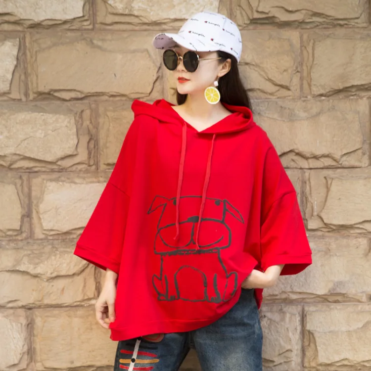 QING MO черный белый красный желтый женский свитер с капюшоном 2020 Женский свитшот