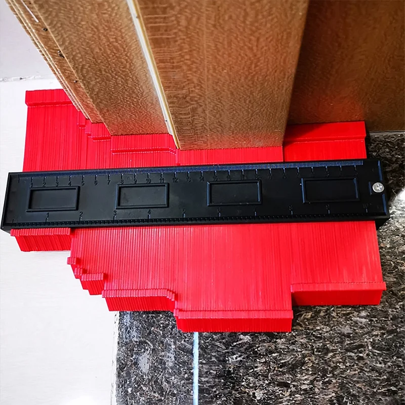 

5/10 inch Irregular Contours Gauge Arc Ruler Plastic Gauge Contour Profile Scale Template Scale Tiling Laminate