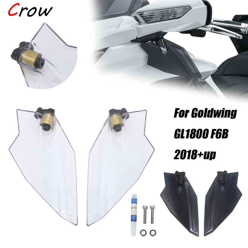 Темно-серый и прозрачный верхний воздушный дефлектор Набор для Honda Goldwing 1800 GL1800 F6B