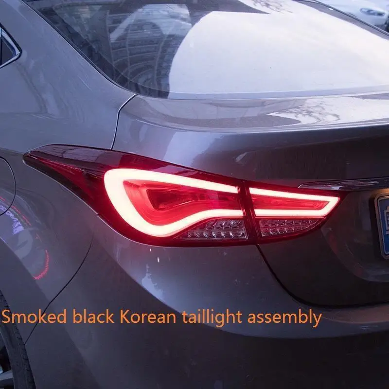 MODEL D Автомобильные Внешние Luces Neblineros Para Автомобильные светодиодные Drl фары Задние Автомобильные фары в сборе 12 13 14 15 для hyundai Elantra - Цвет: MODEL D