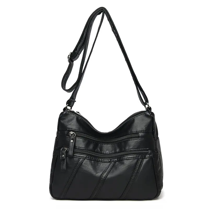 Сумка на плечо женская из мягкой кожи Классический Повседневный саквояж