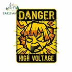 EARLFAMILY 13 см для убийцы демонов, графика Zenitsu, Высоковольтная наклейка s, автомобильные виниловые наклейки на стену Предупреждение Ниме забавные наклейки