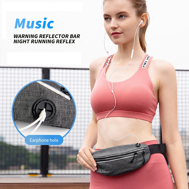 Waterproof Sports Running Waist Pack Outdoor GYM Belt Cell Phone Pouch Waist Bag Portable Fanny Men Women Fitness Accessories