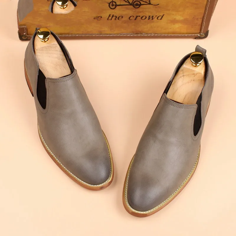 

Men's Fashion Casual Flat Oxford Lightweight Dress Shoes Chaussures Plates Leather Calzado Hombre Scarpe Da Uomo Werkschoenen