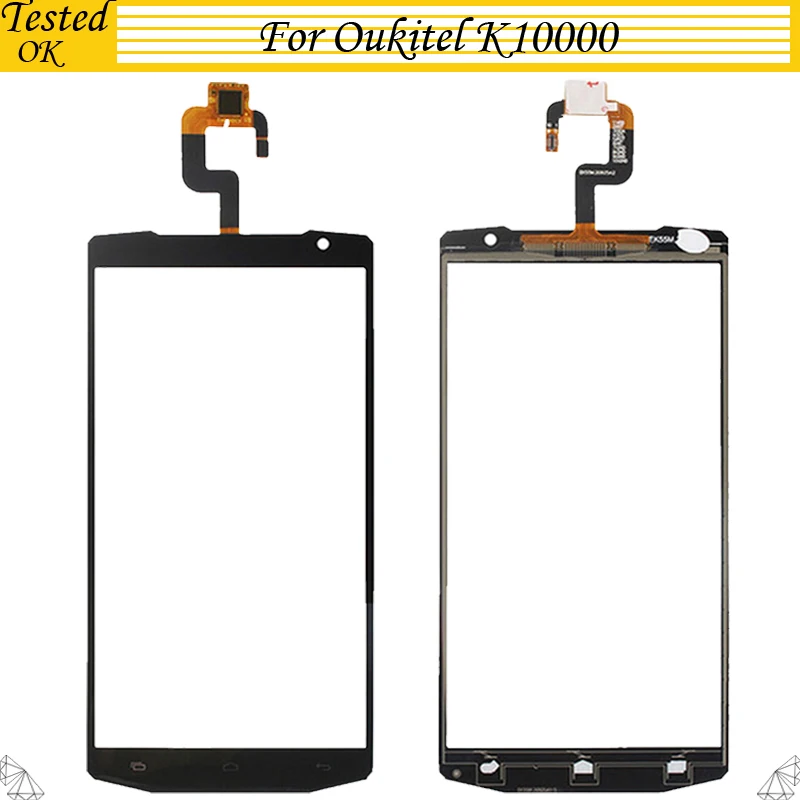 Original For Oukitel K10000 Touch Screen Panel Perfect Repair Parts K 10000 Glass With Digitizer Sensor Replacement