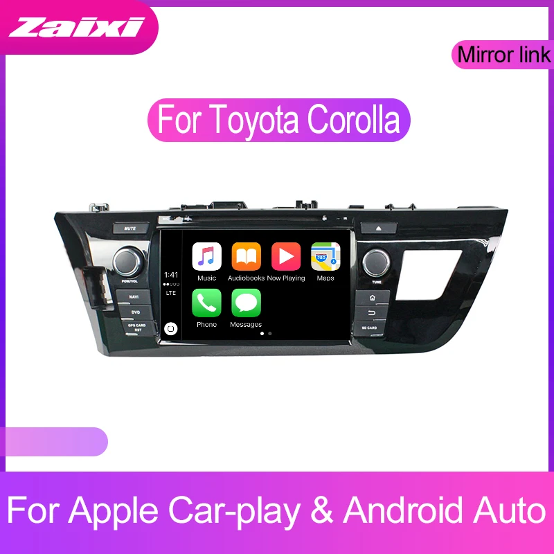 Аксессуары для Toyota Corolla 2013-2018 автомобильный мультимедийный плеер на Android головной
