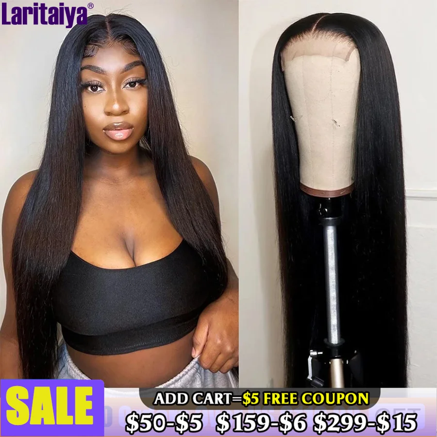 Straight 13X4 Lace Front Human Hair Wig 4x4 5x5 HD Lace Closure Wig Peruvian Straight Remy Human Hair Wigs For Women 30 Inch