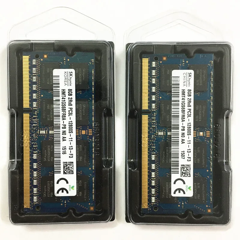 Тетрадь ОЗУ Sk hynix memoria DDR3 8 Гб 2RX8 PC3L 12800S 1600 МГц 1 35 V ГБ может использоваться как