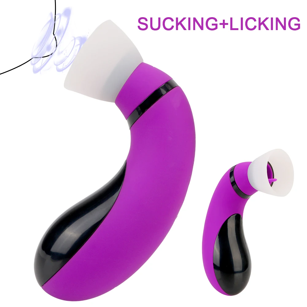 Tongue Licking Vibrator Vagina Sucking Pump Nipple Sucker Breast Massager 2 in 1 Clitoris G spot Stimulation Sex Toys for Woman | Красота и