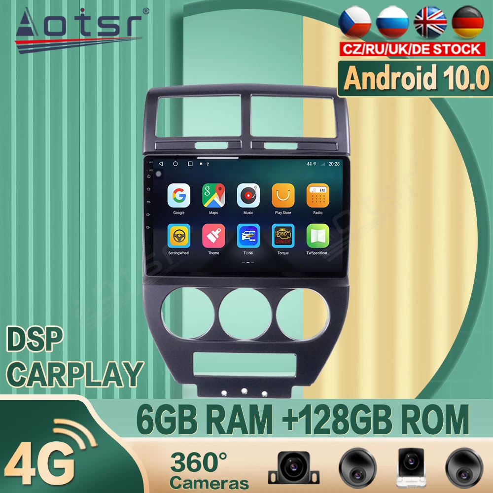 

Для Jeep Compass 2010 + Android автомобильный Радио плеер Смотри GPS навигации 360 камера Авто Радио стерео Мультимедиа Видео DSP carplay 4G сим-карты