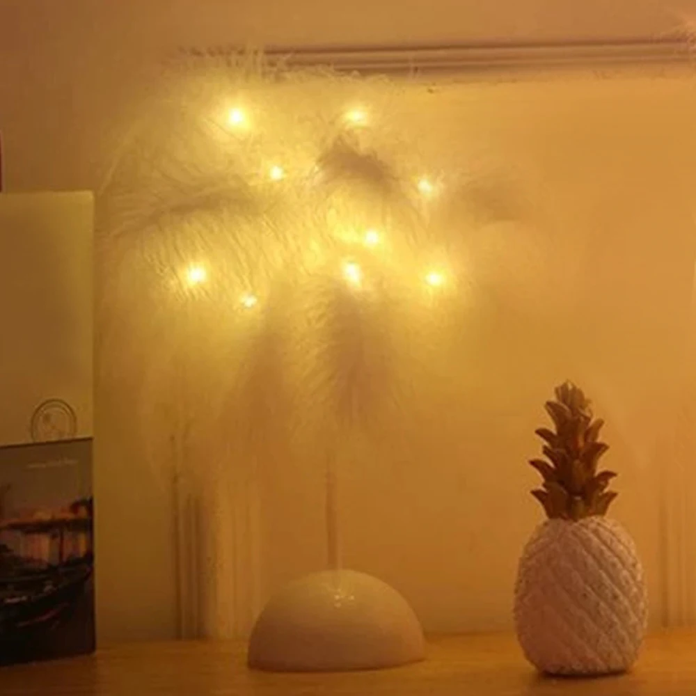 

Перо Ночной светильник LED Fairy светильник s настольная лампа для дома Гостиная детская Спальня Настольный ночной Светильник s вечерние Свадеб...