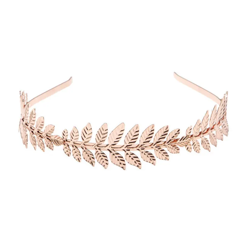 

Bride Hairbands Hair Accessories Metal Leaves Headpiece Party Head Hoop Women Headband Leaf Wedding Headwear Hairband Headdress