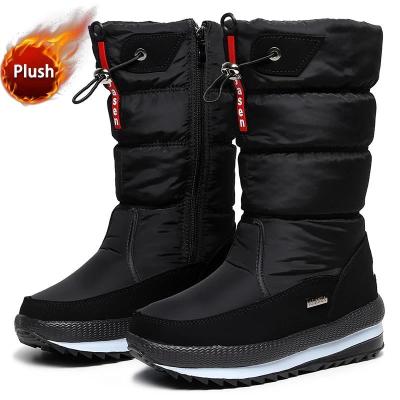 

Women snow boots platform winter boots thick plush waterproof non-slip boots fashion women winter shoes warm fur botas mujer