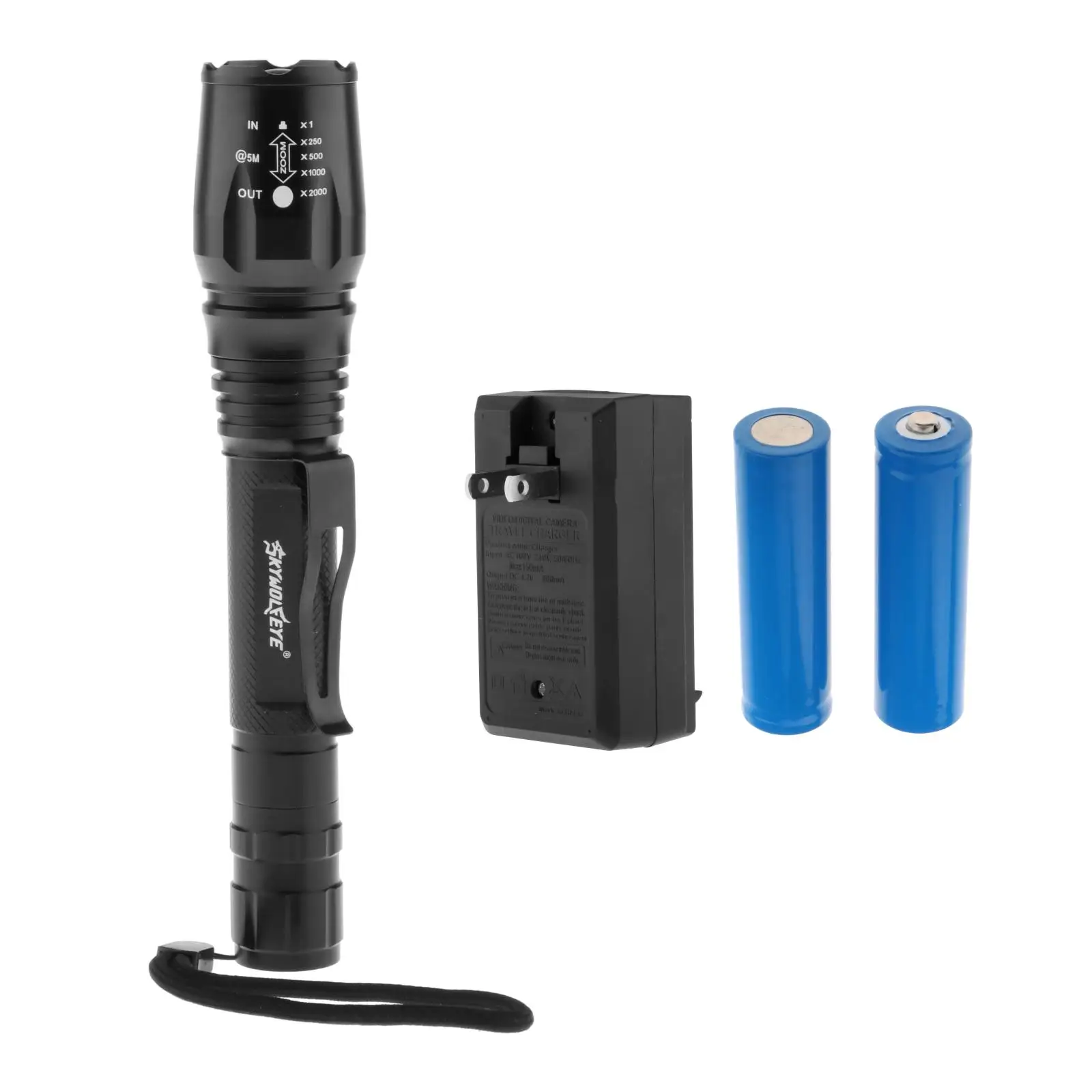 

Rechargeable Torch Ultra LED Zoomable Flashlight Camping Hiking Flash Light