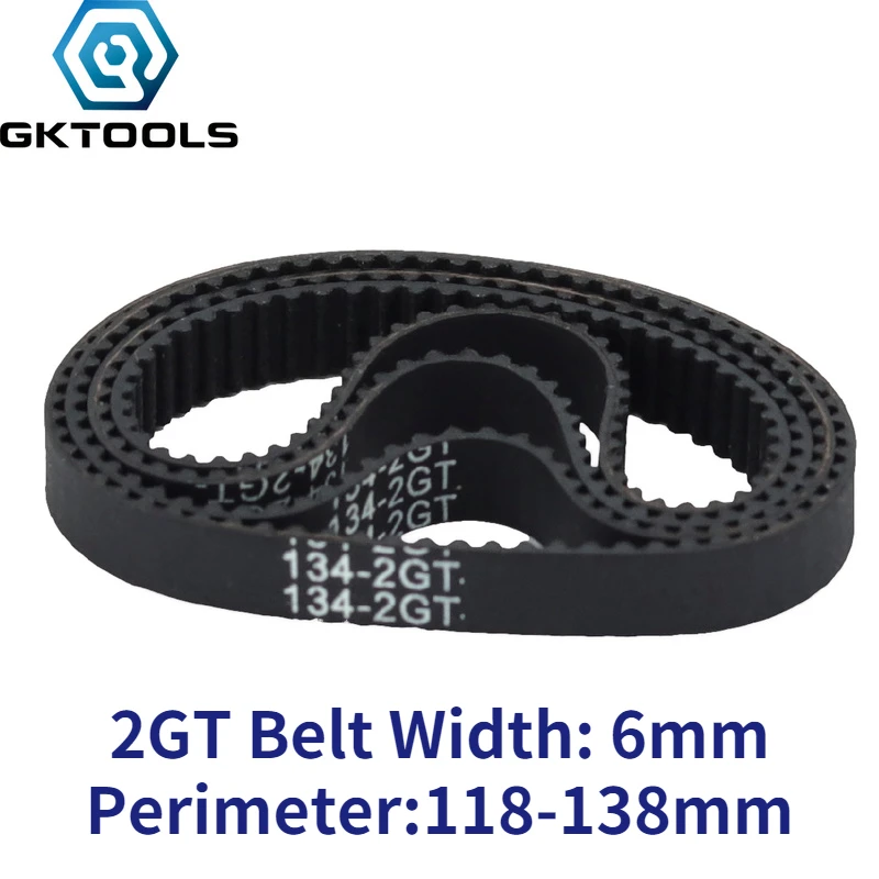 Резиновая лента GKTOOLS для 3D принтера 2 GT 6 мм длина ремня синхронизации: 118 120 122 124 126