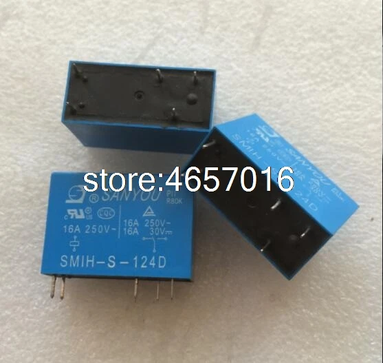 

10PCS/LOT relay SMIH-S-112D SMIH-S-124D 16A 250V 5PIN 12VDC 24VDC