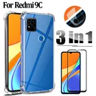 чехол на redmi 9с nfc,Силиконовый защитный чехол Redmi 9C NFC ударопрочные чехлы для телефона Xiaomi Redmi 9C стекло для экрана Redmi9 9A, Xiaomi Redmi 9 C Global Чехол на ксиоми редми 9 ц редми 9c нфс