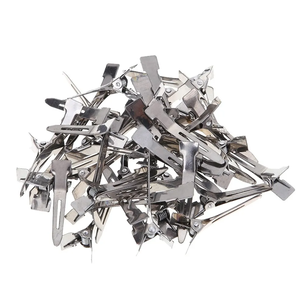 50 шт. модный прочный металлический зажим для волос утка инструмент укладки