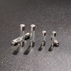 Стеклянный предохранитель 100 в 250 0,1 0,2 0,3 1 2 3 4 5 6 8 10 15 20 25 30A, защита напряжения электронных компонентов, 0,5 шт., 5*20 мм, 6*30 мм