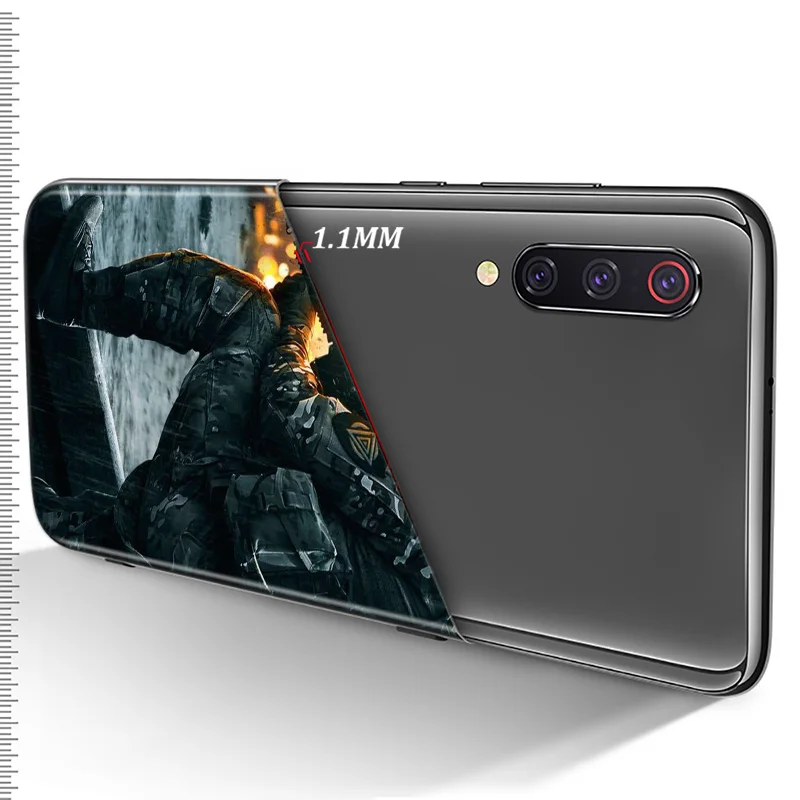 

Black Powder Red Earth For Xiaomi Mi 11 11i 10T Note 10 9T 9 SE 8 Lite Pro Ultra 5G TPU Silicone Black Phone Case