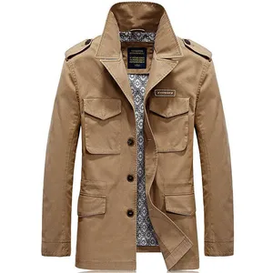 Брендовая осенняя куртка-Тренч, мужские куртки и пальто, однотонная Повседневная Хлопковая мужская ветровка veste homme, пальто для мужчин размера плюс M-4XL