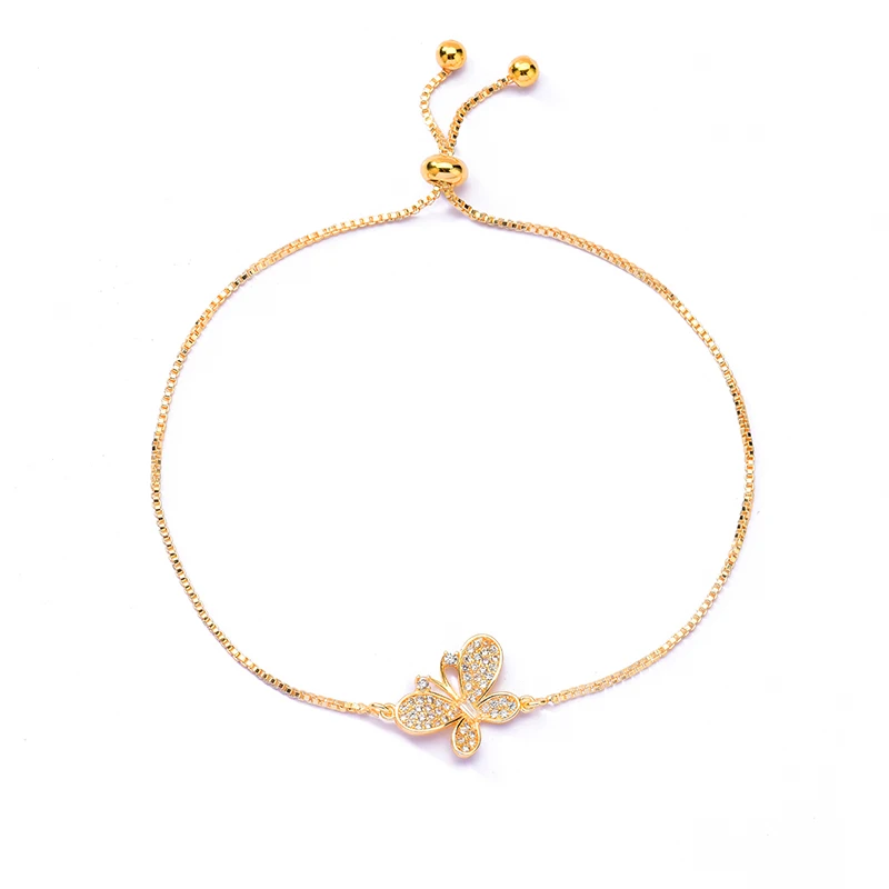 Браслет NANKIYA в форме бабочки модный Регулируемый Женский Свадебный аксессуар для