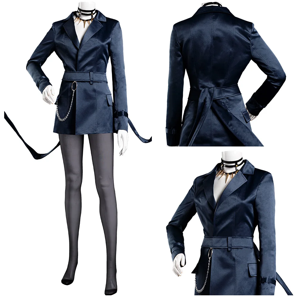 

LOL KDA Agony's Embrace Evelynn Cosplay Costume Coat Belt Outfits Halloween Carnival Suit women uniform dress Game cosplay