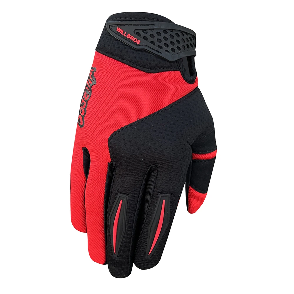 

Downhill Bike Gloves Motocross Guantes Enduro Off Road Mountain Bicycle Willbros Men Touch Screen Phone Waterproof Red Luvas